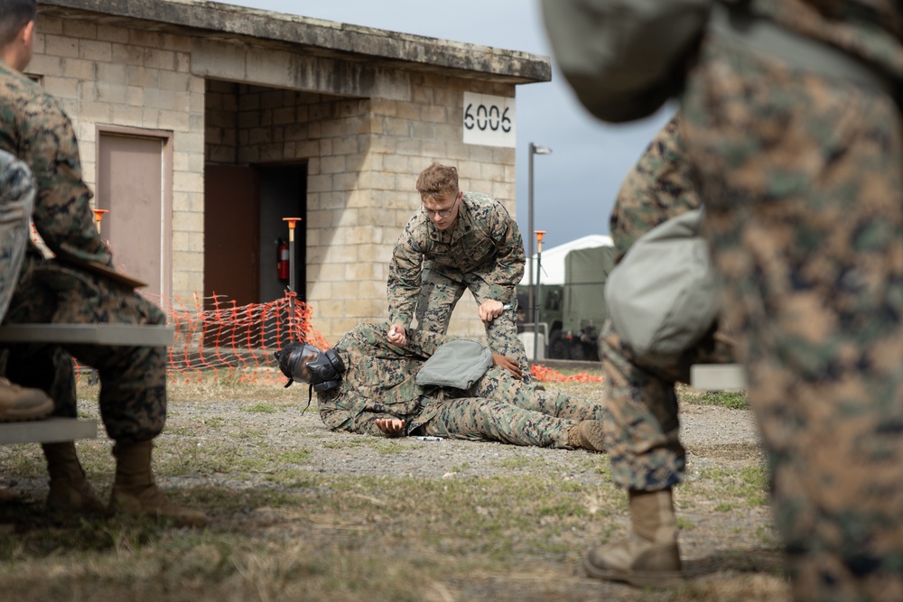 CBRN Marines Conduct Annual Gas Chamber on MCBH