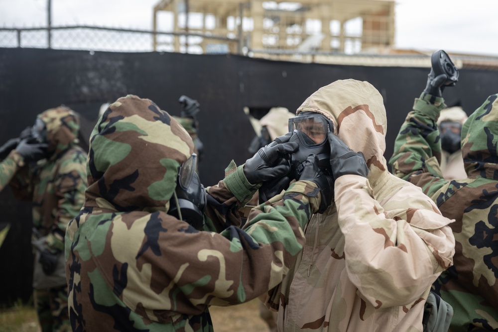 CBRN Marines Conduct Annual Gas Chamber on MCBH