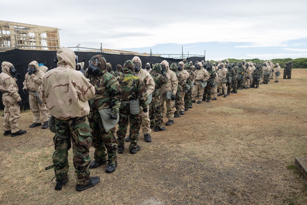 CBRN Marines Conduct Annual Gas Chamber on MCBH