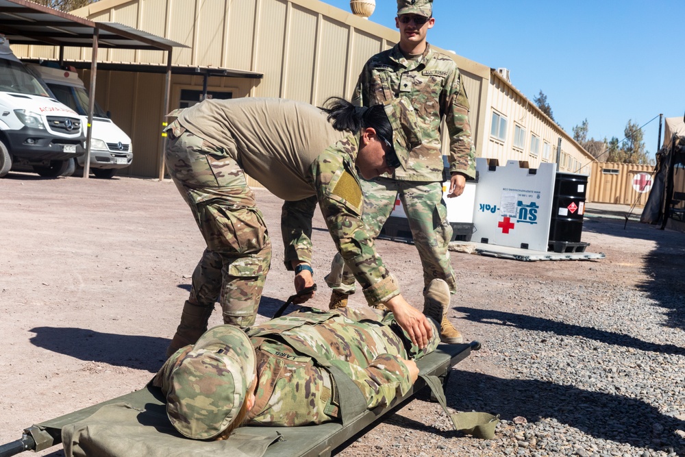 U.S. and Chilean forces conduct joint-simulated casualty evacuation training at Southern Fenix 24