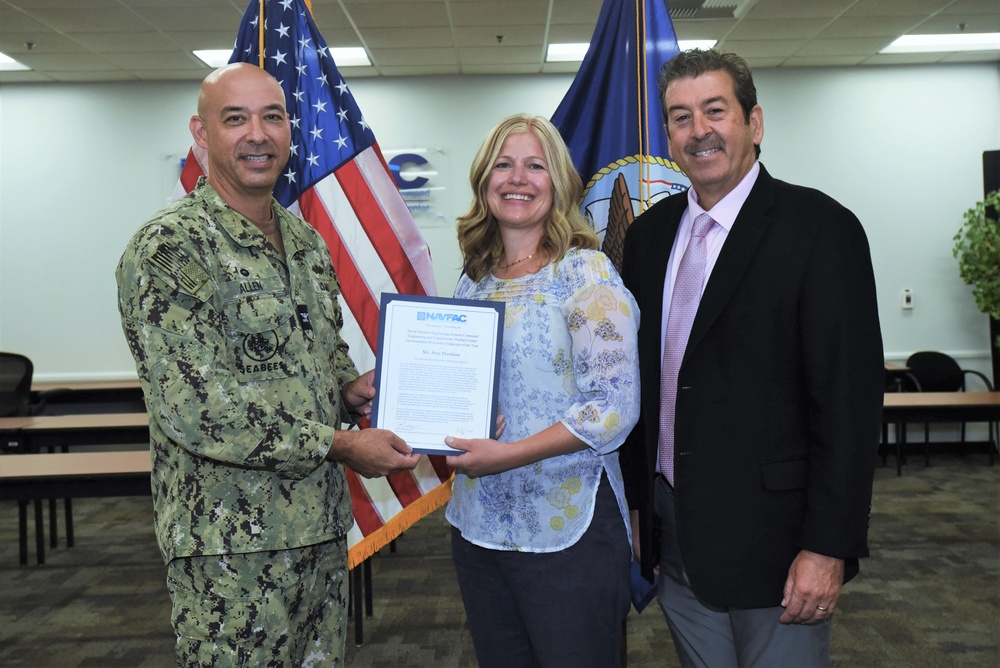 Biologist Honored as EXWC Environmental Restoration Employee of the Year