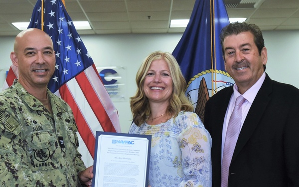 Biologist Honored as EXWC Environmental Restoration Employee of the Year