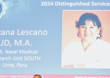 Naval Medical Research Unit SOUTH Director of Research Administration Recognized at MHSRS 2024