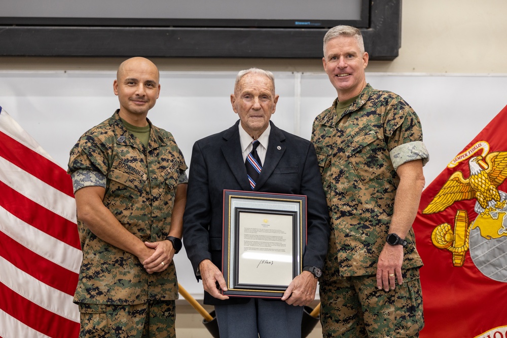 Gunner Bolton receives Presidential Lifetime Achievement Award