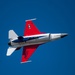 The U.S. Air Force F-16 Viper Demonstration Team performs at the Airshow Atlantic
