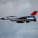 The U.S. Air Force F-16 Viper Demonstration Team performs at the Airshow Atlantic