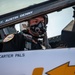 The U.S. Air Force F-16 Viper Demonstration Team performs at the Airshow Atlantic