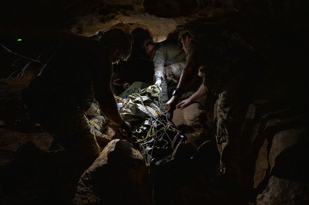 68th RQS cave rescue exercise