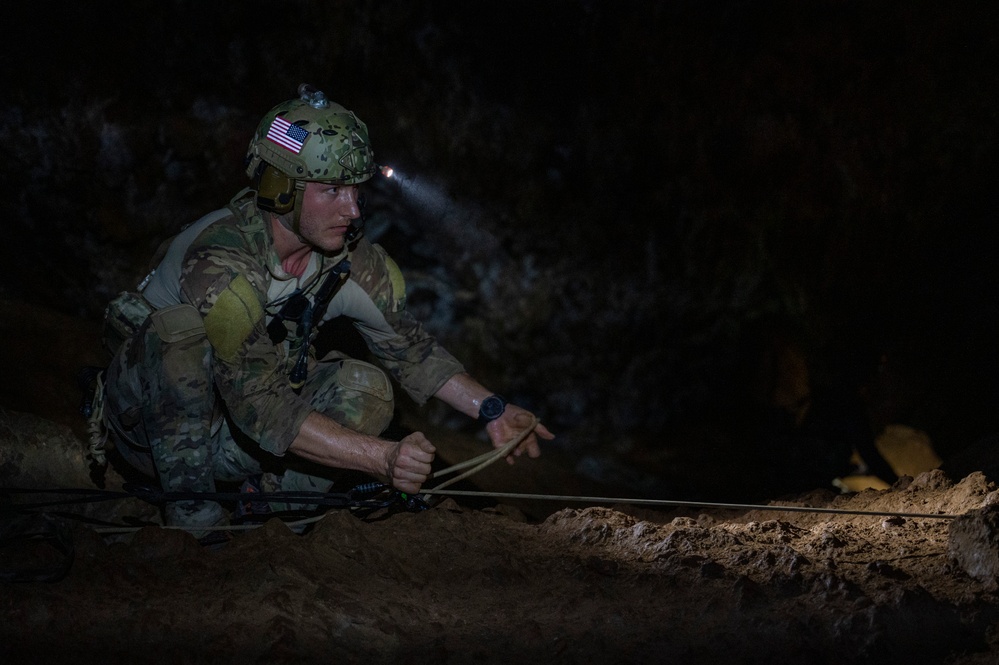 68th RQS cave rescue exercise