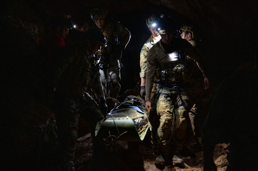 68th RQS cave rescue exercise