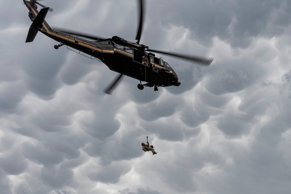 68th RQS cave rescue exercise