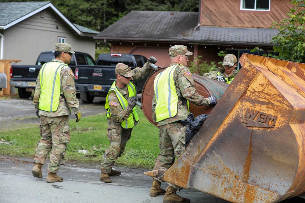 Alaska Organized Militia wraps up debris removal in Juneau