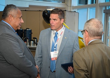 Secretary Del Toro Walks Around to Booths at SENEDIA