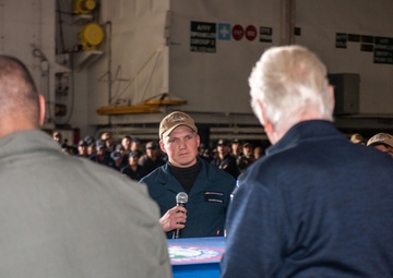 USS Ronald Reagan (CVN76) hosts Jon Voight and Sean McNamara