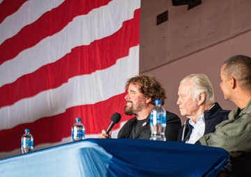 USS Ronald Reagan (CVN76) hosts Jon Voight and Sean McNamara