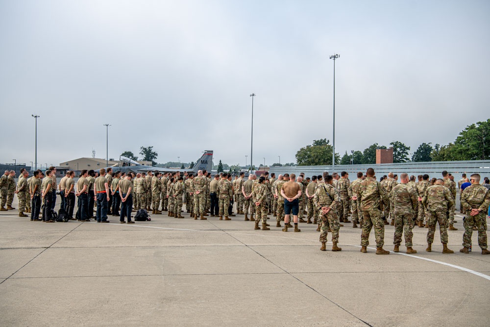 104th Fighter Wing commemorates 10th anniversary of fallen fighter pilot Lt. Col. Morris 'Moose' Fontenot with a moment of silence