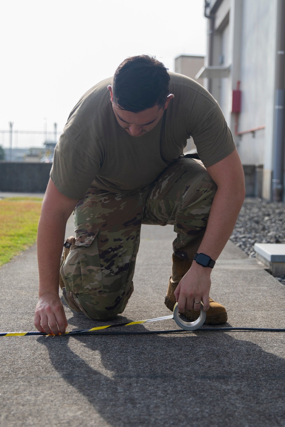 374th Communications Squadron conducts training during Operation Adamantium Shield