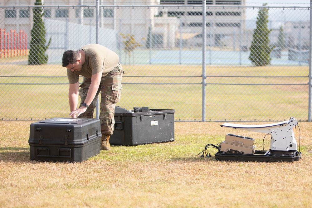 374th Communications Squadron conducts training during Operation Adamantium Shield