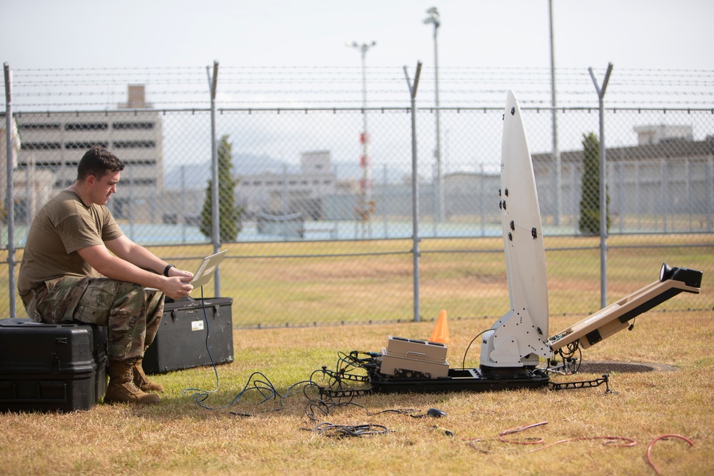 374th Communications Squadron conducts training during Operation Adamantium Shield