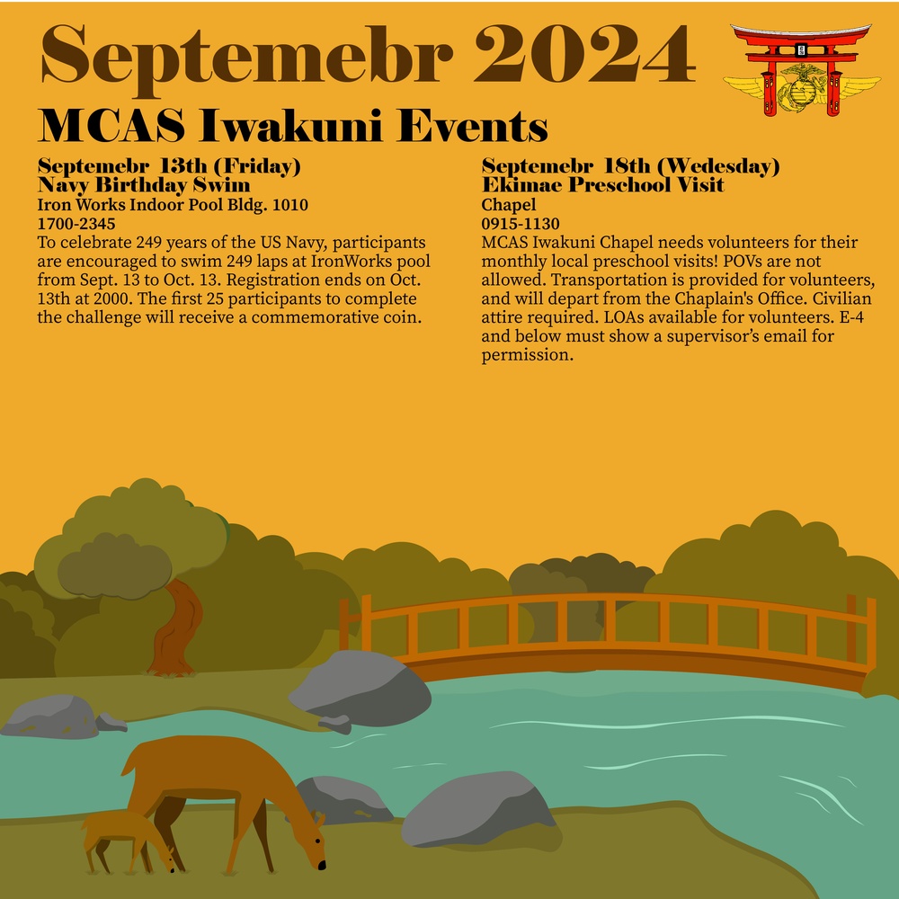 MCAS Iwakuni September Event Calendar 24