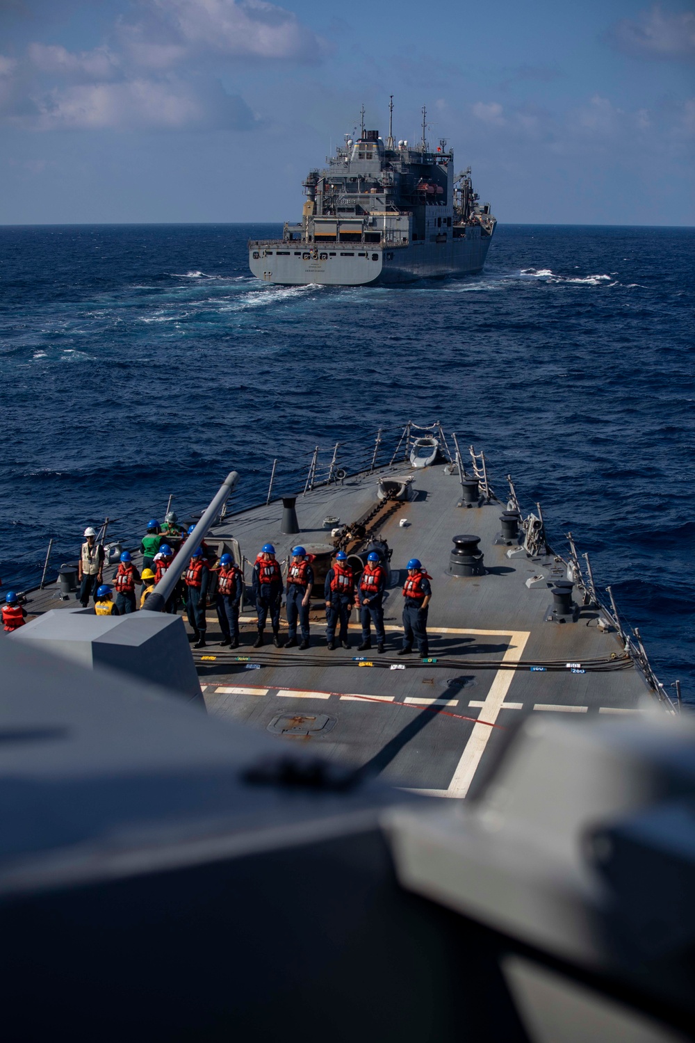 USS Ralph Johnson Conducts Replenishment at Sea