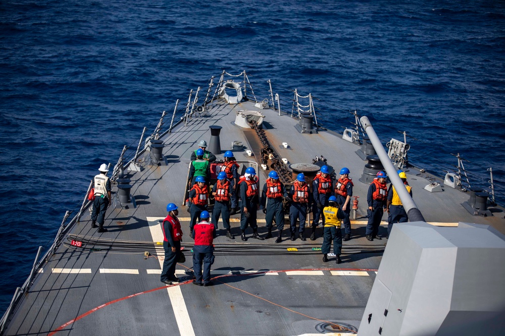 USS Ralph Johnson Conducts Replenishment at Sea