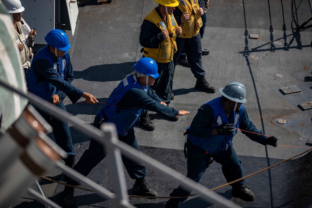 USS Ralph Johnson Conducts Replenishment at Sea