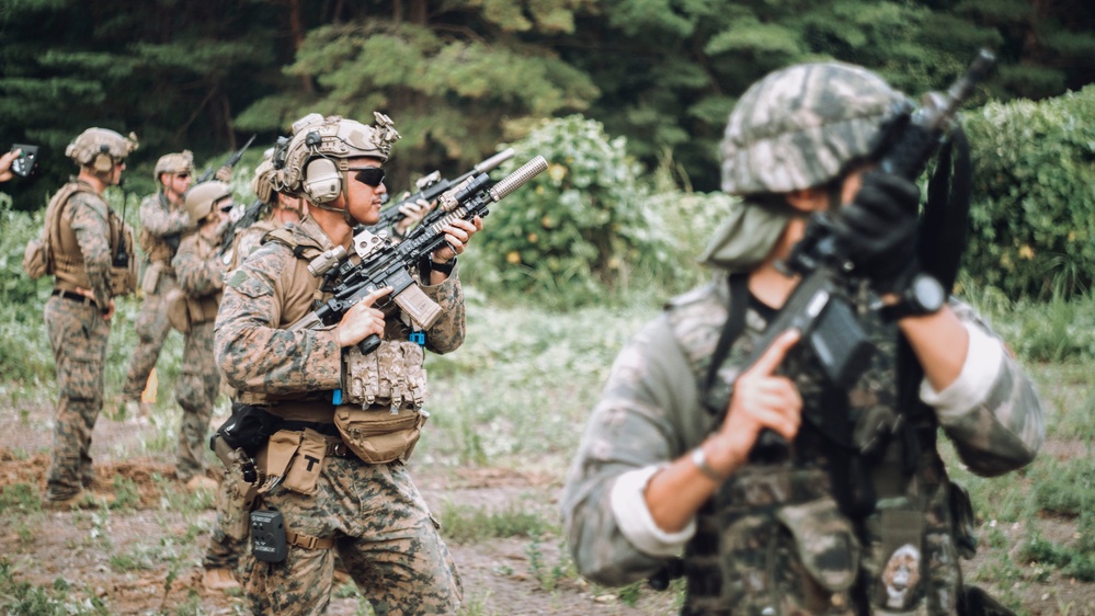 ROK, 15th MEU Recon Marines Conduct Live-Fire Ranges