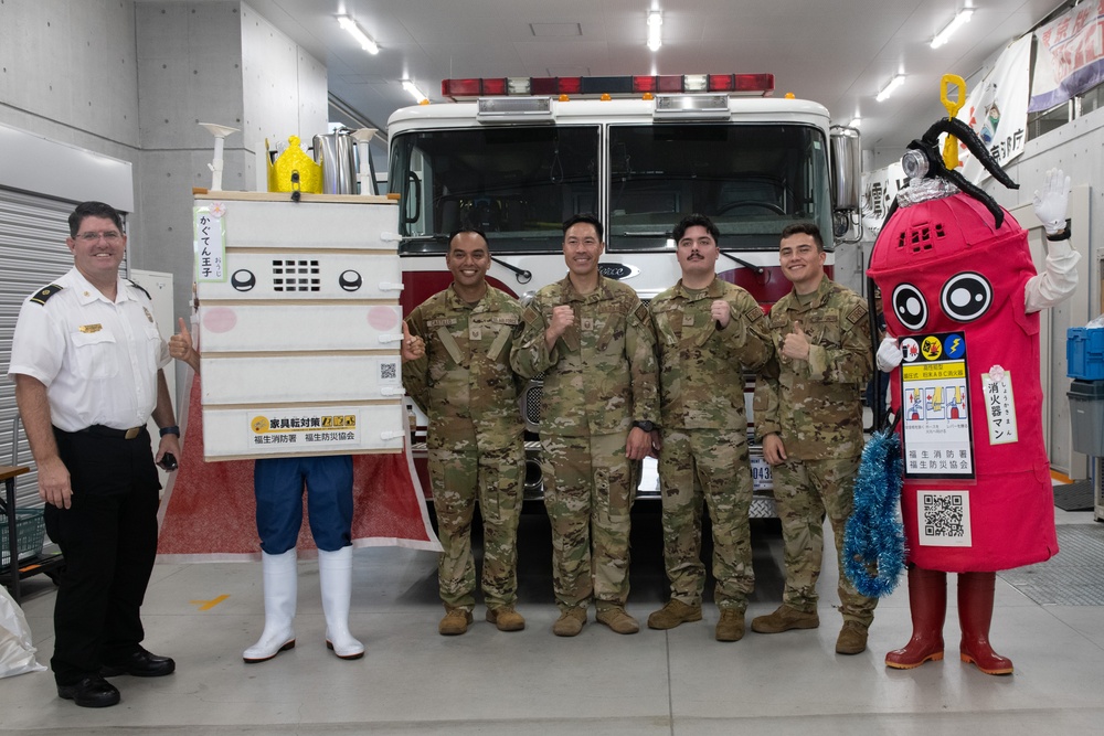 Fussa city, 374th CES firefighters participate in Tokyo Fire Prevention Week
