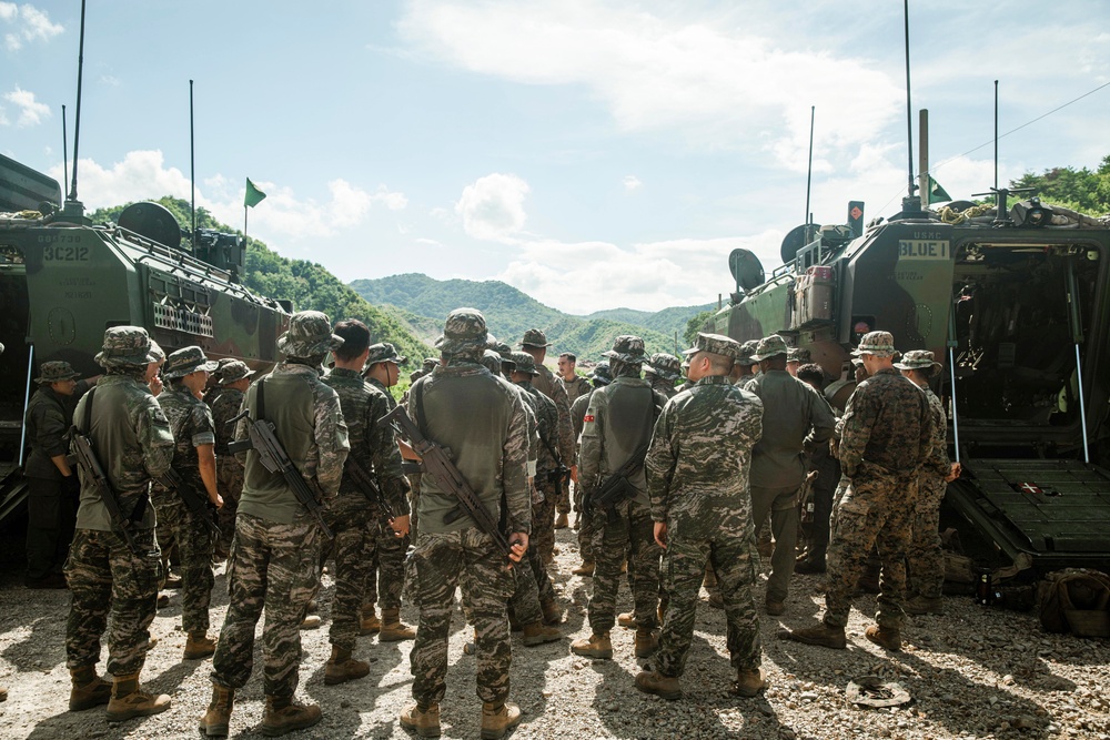 ROK Marines, BLT 1/5 Conduct CSW Live-Fire Range