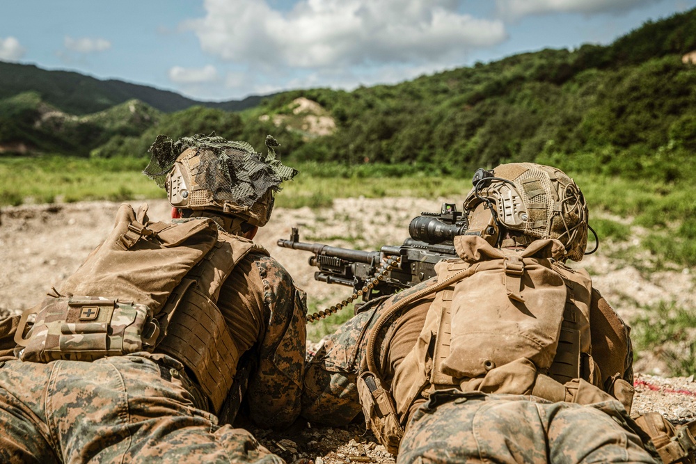 ROK Marines, BLT 1/5 Conduct CSW Live-Fire Range