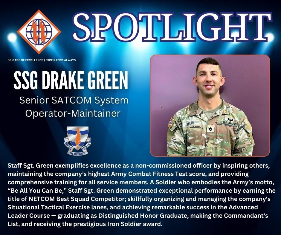 2. TSB in the spotlight: Sergeant Drake Green