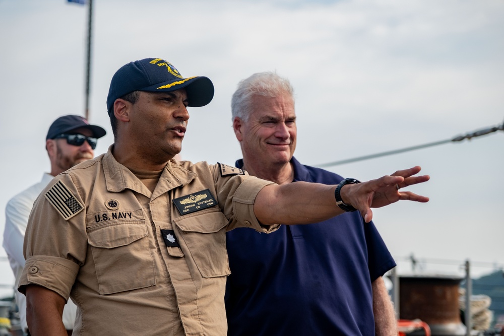 USS McCampbell (DDG 85) hosts tour for congressional delegates