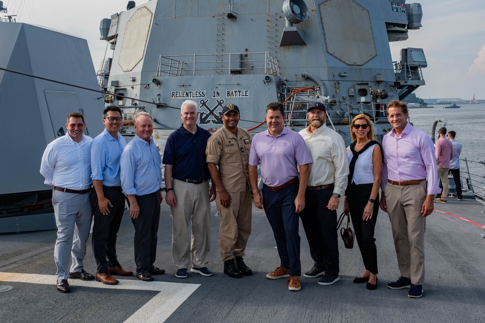 USS McCampbell (DDG 85) hosts tour for congressional delegates