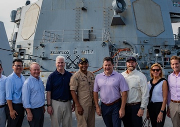 USS McCampbell (DDG 85) hosts tour for congressional delegates