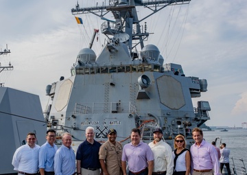 USS McCampbell (DDG 85) hosts tour for congressional delegates