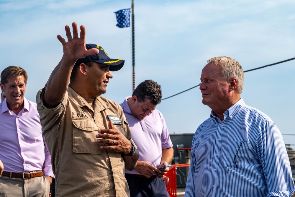 USS McCampbell (DDG 85) hosts tour for congressional delegates