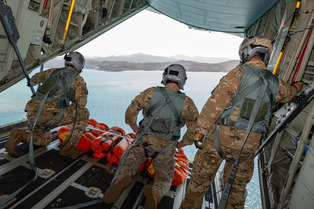 USAF and RAAF conduct ocean survival equipment drops during Pacific Angel 24-1