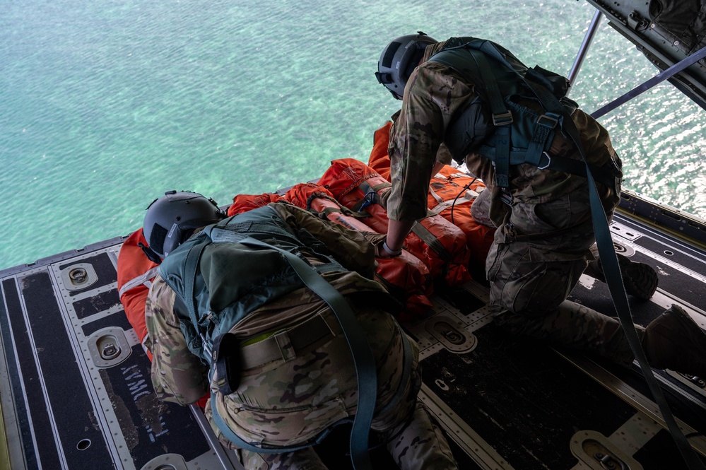 USAF and RAAF conduct ocean survival equipment drops during Pacific Angel 24-1