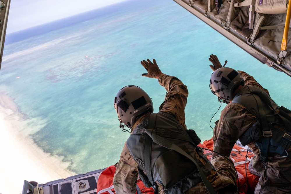 USAF and RAAF conduct ocean survival equipment drops during Pacific Angel 24-1