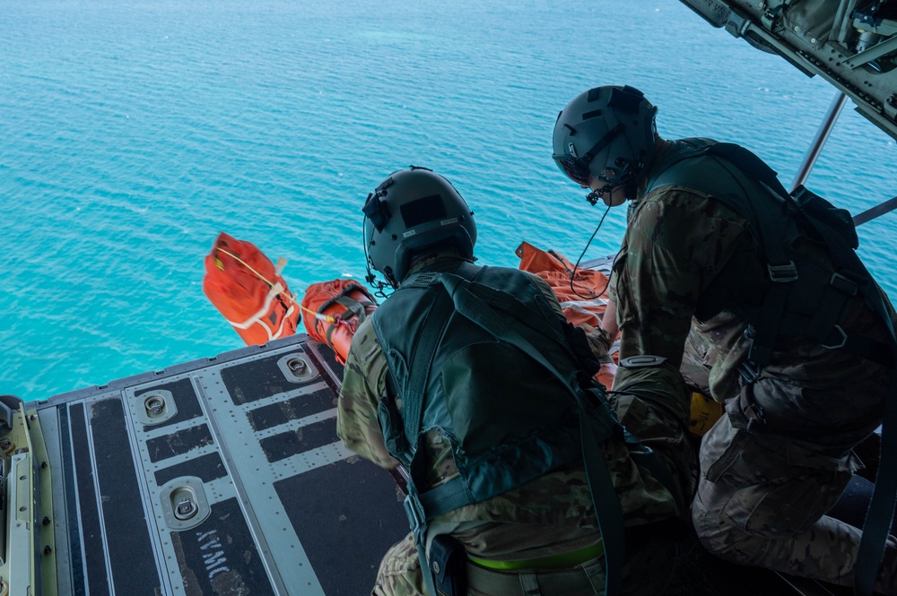 USAF and RAAF conduct ocean survival equipment drops during Pacific Angel 24-1
