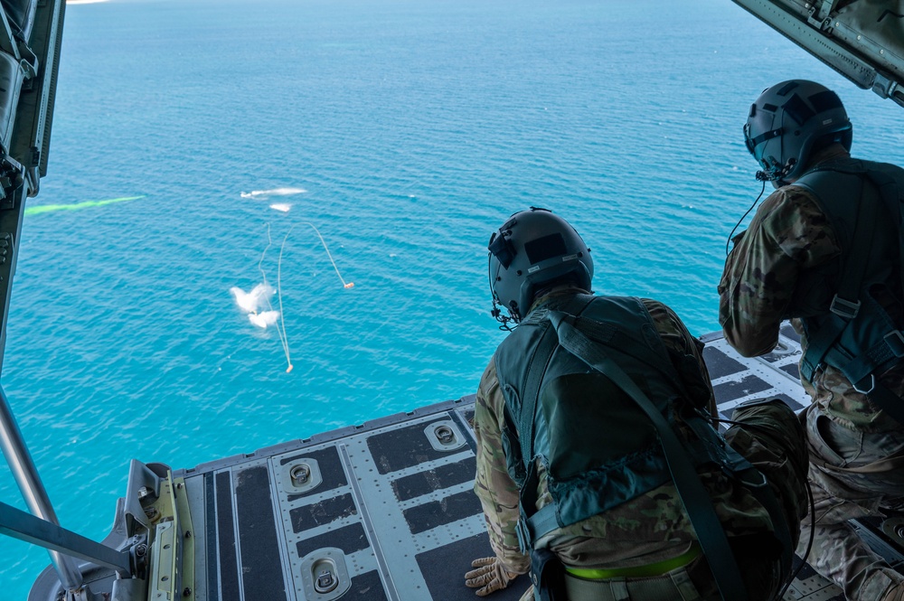 USAF and RAAF conduct ocean survival equipment drops during Pacific Angel 24-1