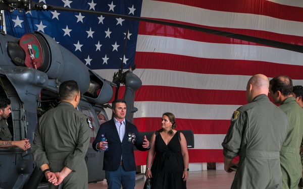 Dr. Gavulic Howk speaks with Aviano Air Base