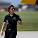 The U.S. Navy Flight Demonstration Team, the Blue Angels perform in Wichita, Kansas at the Frontiers In Flight Air Show.