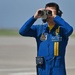 The U.S. Navy Flight Demonstration Team, the Blue Angels perform in Wichita, Kansas at the Frontiers In Flight Air Show.