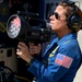 The U.S. Navy Flight Demonstration Team, the Blue Angels perform in Wichita, Kansas at the Frontiers In Flight Air Show.