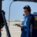 The U.S. Navy Flight Demonstration Team, the Blue Angels perform in Wichita, Kansas at the Frontiers In Flight Air Show.