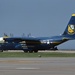 The U.S. Navy Flight Demonstration Team, the Blue Angels, perform in Wichita, Kansas at the Frontiers In Flight Air Show. (U.S. Navy photo by Chief Mass Communication Specialist Michael Russell/Released)