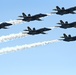 The U.S. Navy Flight Demonstration Team, the Blue Angels, perform in Wichita, Kansas at the Frontiers In Flight Air Show. (U.S. Navy photo by Chief Mass Communication Specialist Michael Russell/Released)