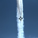 The U.S. Navy Flight Demonstration Team, the Blue Angels, perform in Wichita, Kansas at the Frontiers In Flight Air Show.